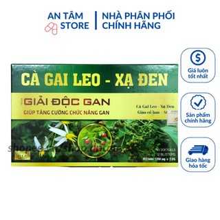 Cà gai leo xạ đen giải độc gan tăng cường chức năng gan hiệu quả hộp 60 viên