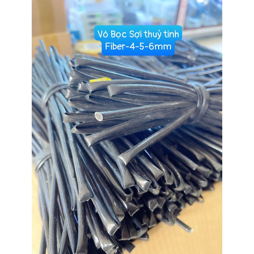 Ống Fiber_ống luồn dây điện chống cháy sợi thủy tinh 2mm 3mm 4mm 5mm 6mm