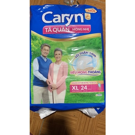 TÃ QUẦN NGƯỜI GIÀ CARYN SIZE XL 24 /2 gói XL12+2