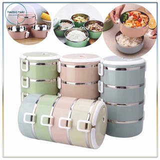 HỘP CƠM GIỮ NHIỆT 4 TẦNG LÚA MẠCH