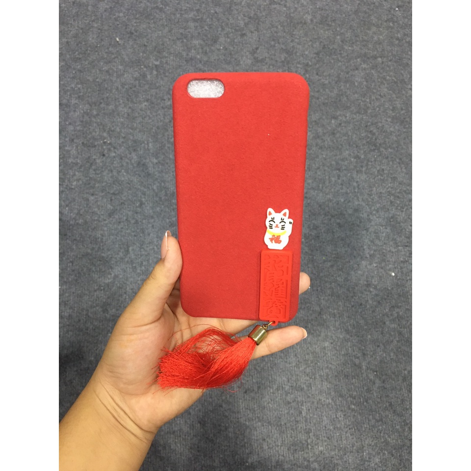 Ốp lưng iphone 6 plus nhung mèo thần tài 2023