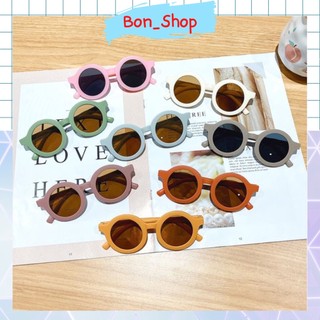 Kính mát gọng tròn phong cách thời trang cho bé 3206