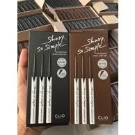Chì kẻ mắt không trôi Clio Sharp So Simple Waterproof Pencil Liner 0.14g chính hãng
