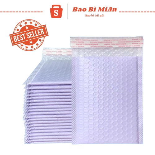 Túi chống sốc đóng hàng lót bóng, Túi bóng khí xốp bao bì giúp gói hàng an toàn