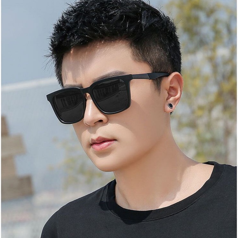 Kính mát gọng vuông Mắt kính râm chống tia UV400 thời trang cho nam nữ