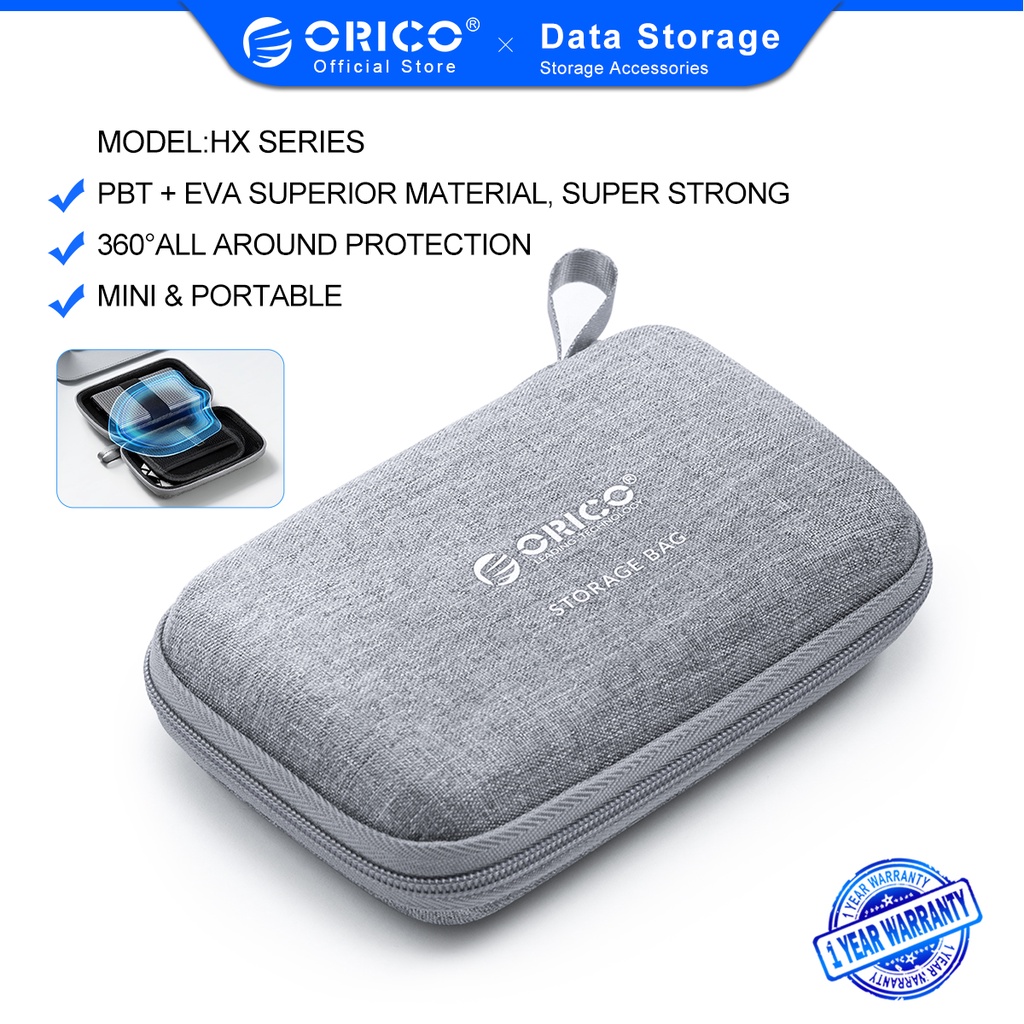 Túi đựng bảo vệ ổ cứng ngoài ORICO HDD USB 2.5/ 3.5 đa năng tiện dụng