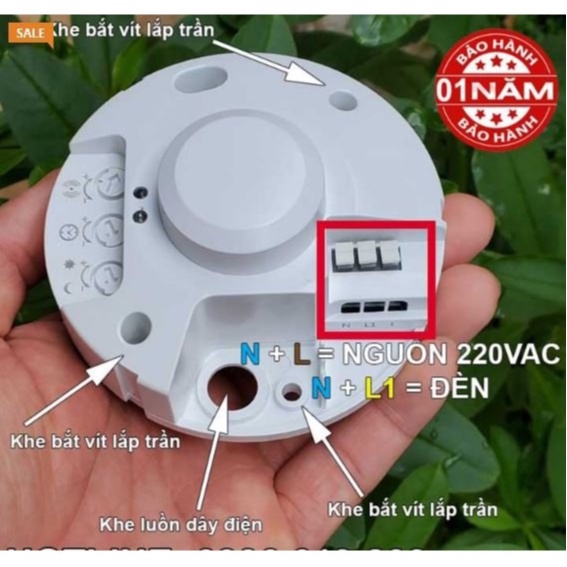 Công tắc cảm ứng vi sóng ATA 036B >Hàng chính hãng BH 12 Tháng