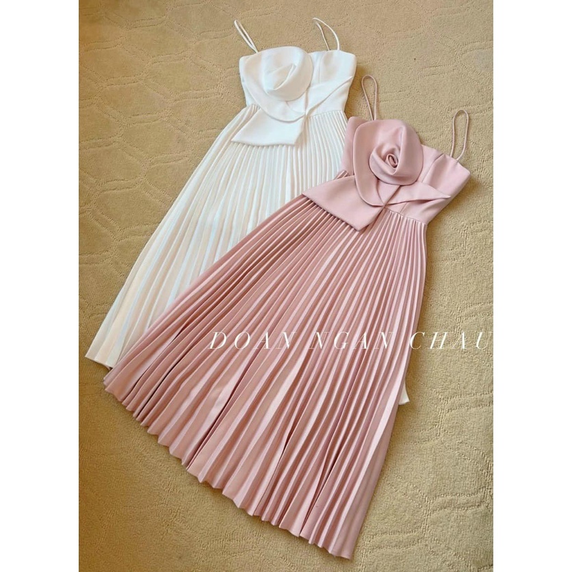 Đầm hoa dập ly siêu đẹp