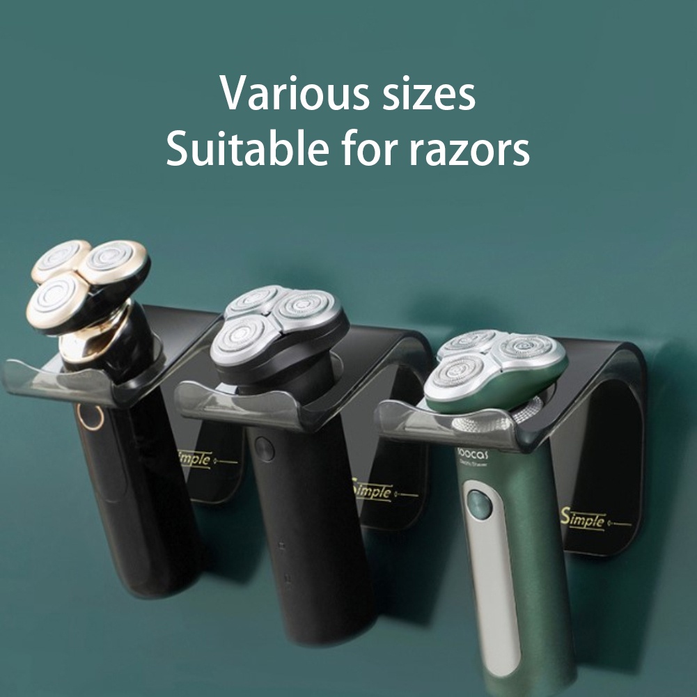 Giá Đỡ Dao Cạo Râu Tự Dính Không Đục Lỗ Gắn Tường Nhà Tắm Tiện Lợi