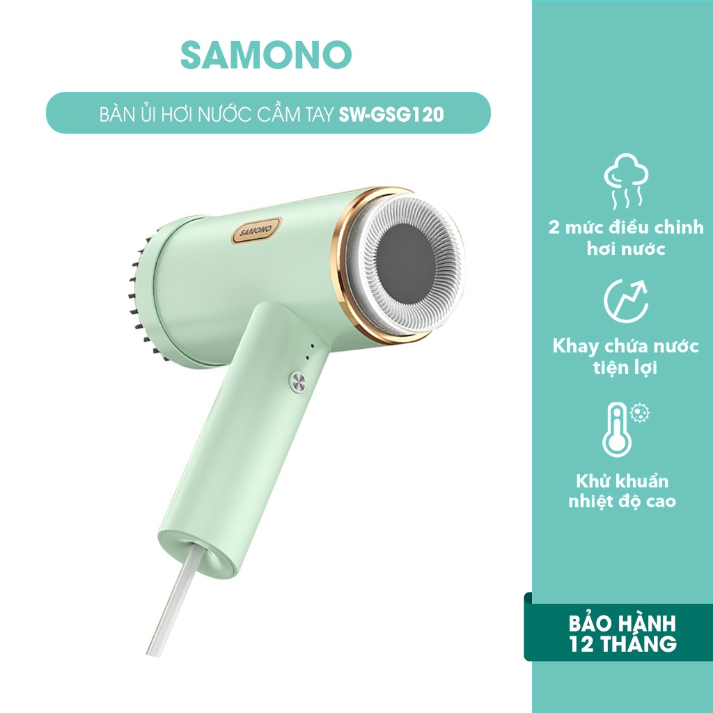 Bàn ủi hơi nước Samono SW-GSG120 bàn là cầm tay thiết kế gấp gọn làm nóng phẳng nhanh