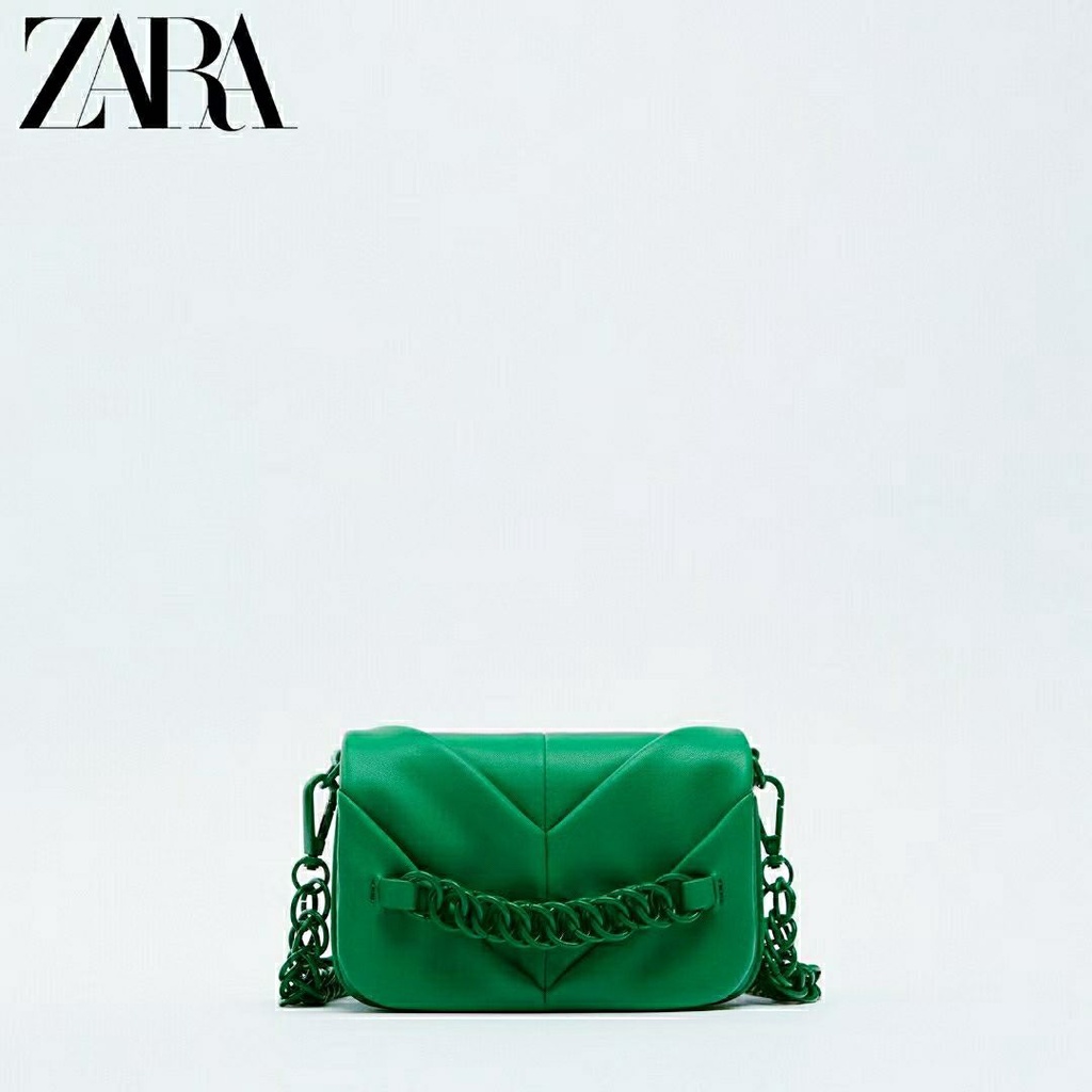 Túi Xách Zara Đeo Vai Phối Dây Xích Thời Trang Dành Cho Nữ
