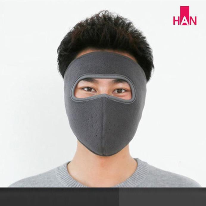 THTN Khẩu Trang Ninja Vải Nỉ Dán Gáy Che Kín Mặt Tai,Chống Nắng Chạy Xe Phượt Nam Nữ Hè Mẫu Mới Hàng Loại 1
