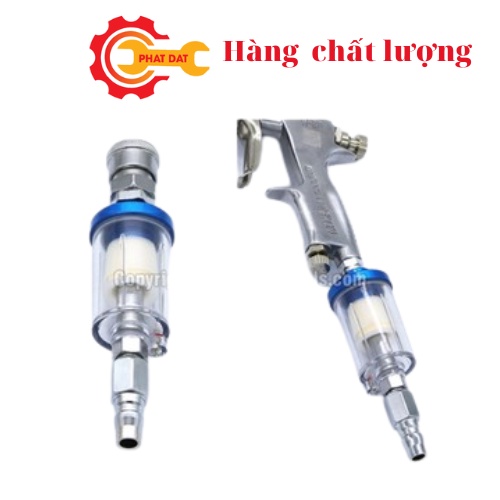 Đầu lọc,tách nước,dầu khí nén mini-Phụ kiện cho súng phun sơn và các thiết bị dùng khí nén tiện dụng.