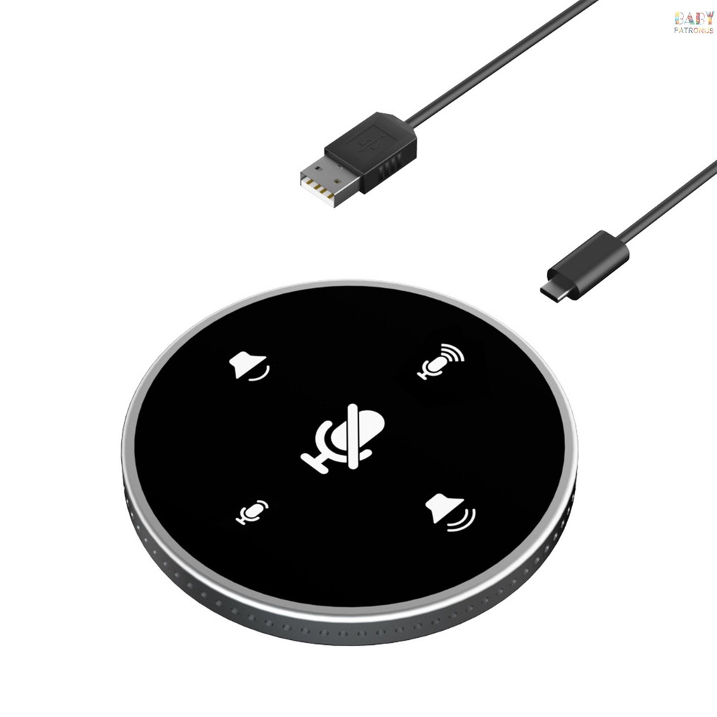 Loa Để Bàn Tích Hợp Micro Có Thể Xoay 360 Độ Cổng USB° Micro Condenser PC Đa Hướng Có Chức Năng Điều Chỉnh Âm Lượng Tương Thích Với Gió