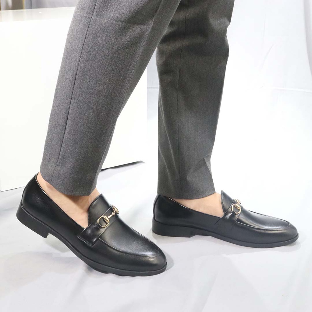 Giày nam da bò HT.NeO , Giày lười nam dáng đi-ô phong cách  trẻ trung dễ dàng phối đồ da bò thật GDN9032