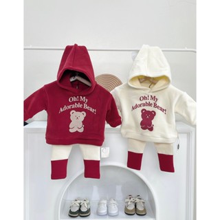 Áo nỉ hoodie cho bé ,áo nỉ bông dày dặn có mũ cục bông dễ thương cho bé trai và bé gái mặc giáng sinh và tết size 6-14kg