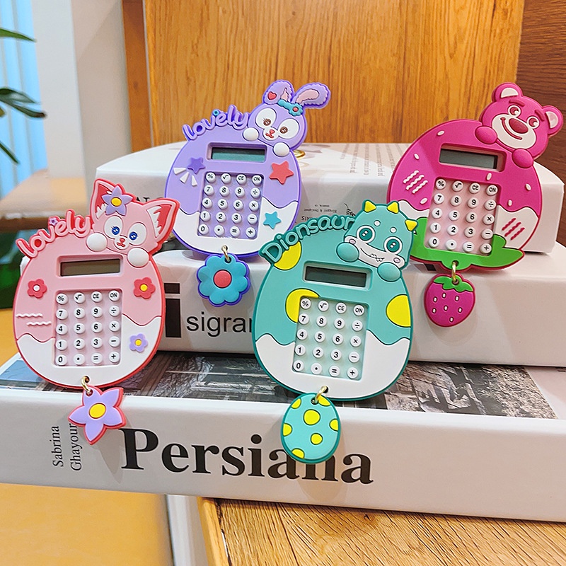 Hoạt Hình Móc Khóa Hình Chú Gấu Và Máy Tính Đáng Yêu