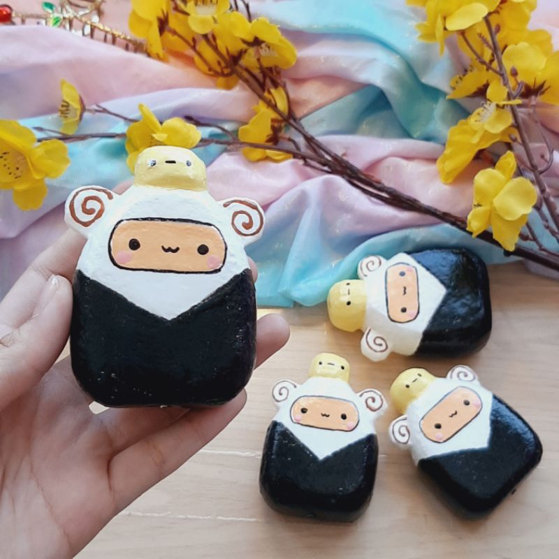 Squishy handmade cơm nắm hình cừu [Shop Thảo Tâm]