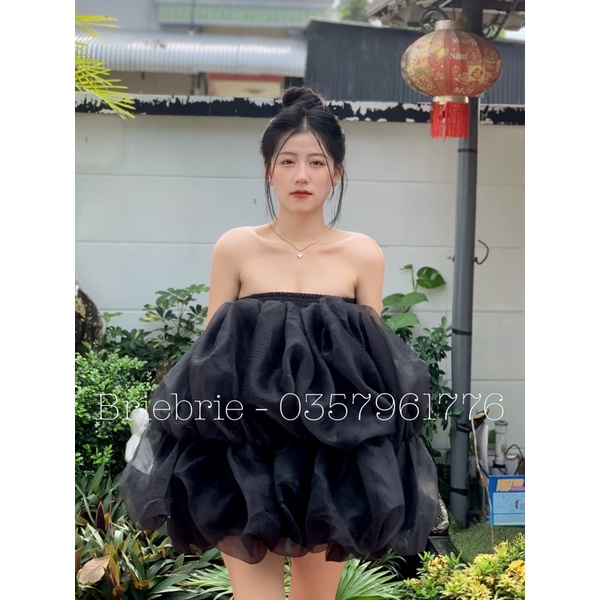 319 - (loại 1 có kèm quần) Áo babydoll voan phồng 2 tầng Trâm Anh Boutique chất liệu voan xốp, sang chảnh | BigBuy360 - bigbuy360.vn