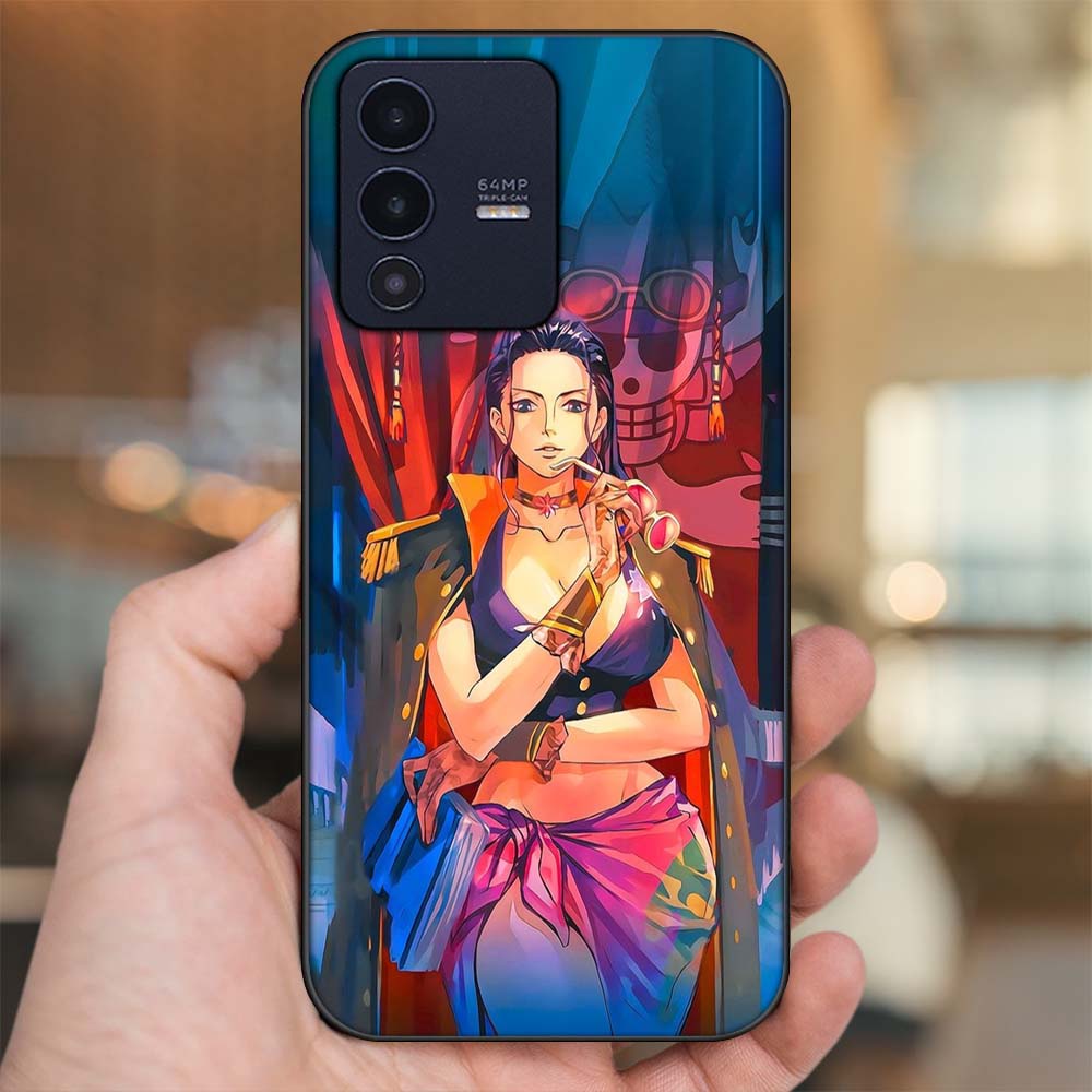 Ốp lưng Vivo V23 5G viền đen in hình Nico Robin One Piece Đảo Hải Tặc