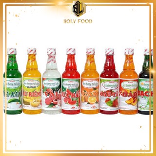 Siro hoa quả - chai siro các vị 500ml - boly