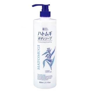 Sữa tắm hatomugi trắng da, dưỡng ẩm | sữa tắm ý dĩ nhật bản hatomugi moisturizing & washing 800ml