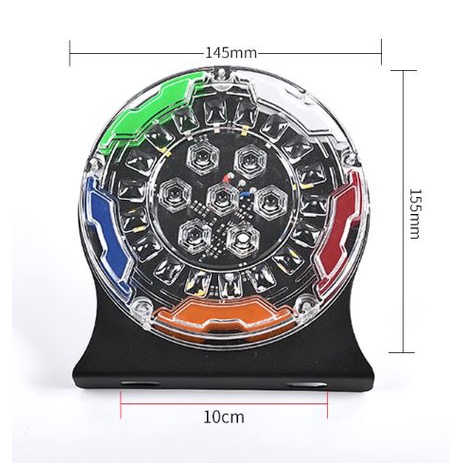 Đèn tròn 14cm phá sương tráng trí đuôi và nóc xee Tải LED 25 Bóng 24V nhiều màu sắc