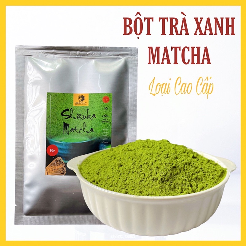 Bột trà xanh Green Tea nguyên chất m&m Harvest, cam kết không phẩm màu, không chất tạo mùi, thơm nhẹ 100g