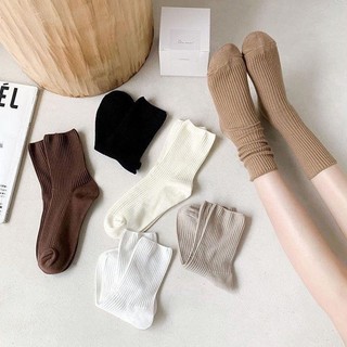 Sẵn- sét tất 10 đôi mix màu vintager 😍
