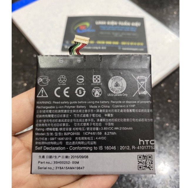 Pin HTC B2PQ9100/ Pin HTC A9 ( 2150 mAh ) Dung lượng chuẩn bảo hành 1 đổi 1