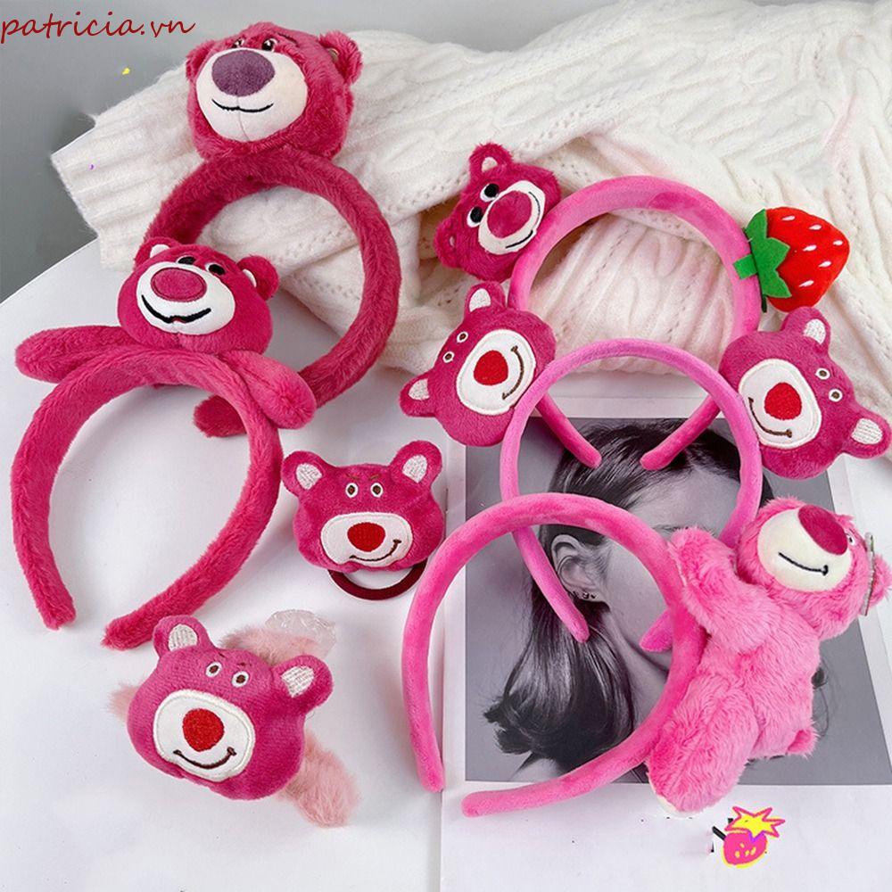 Băng Đô Cài Tóc Rửa Mặt Hình Gấu / Dâu Tây Dễ Thương Cho Nữ