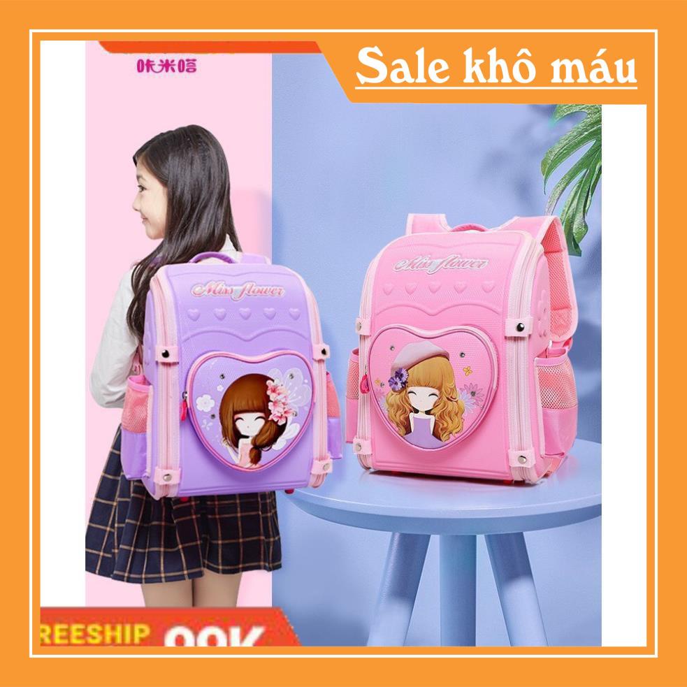 BALO CHỐNG GÙ, CẶP SÁCH HỌC SINH XUẤT NHẬT HÌNH CÔNG CHÚA CHO BÉ GÁI
