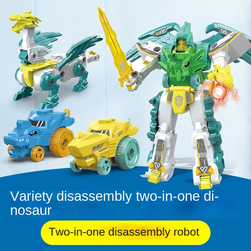Đồ Chơi Lắp Ráp Khủng Long Biến Hình 2 Trong 1 Cho Bé
