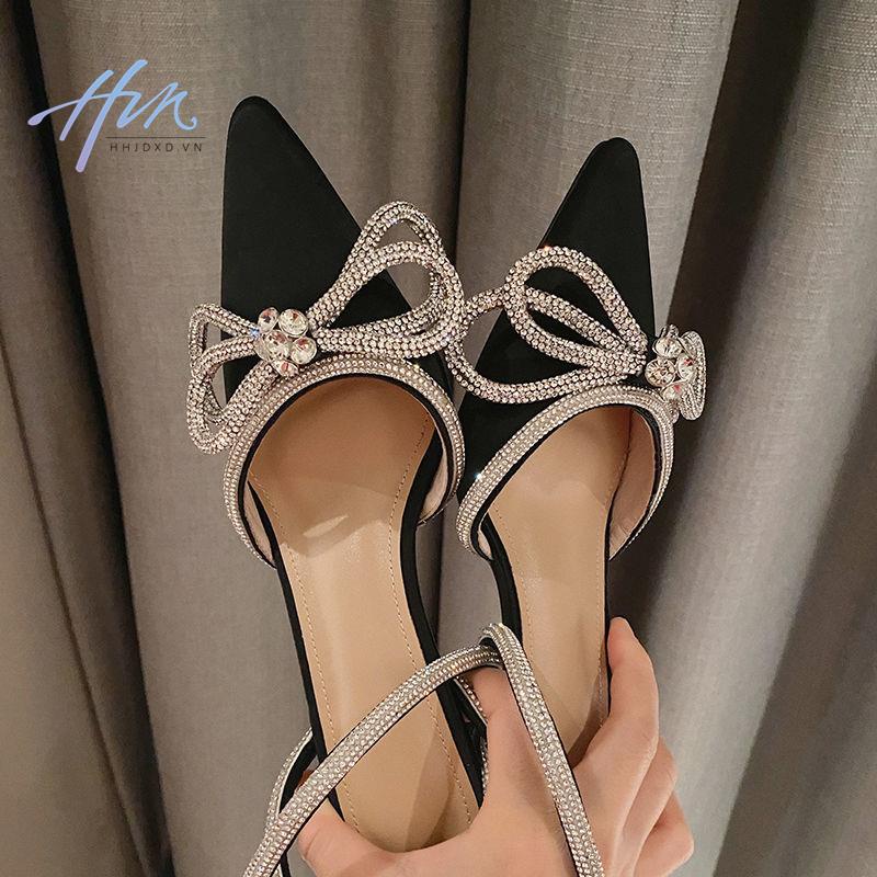 Sandal Cao Gót Mũi Nhọn Thiết Kế Mới Thời Trang 2022 Dành Cho Nữ