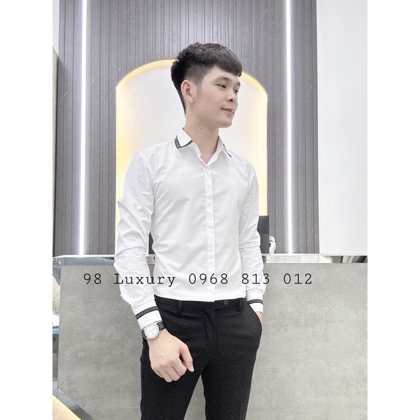 Áo Sơ Mi Nam phối viền