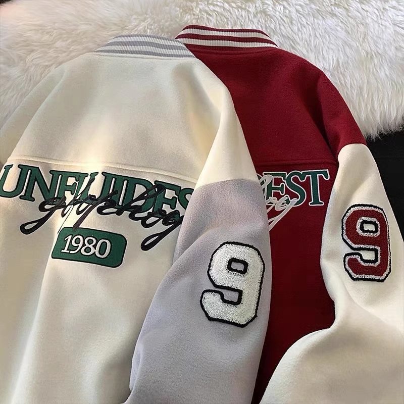 Áo Khoác Bóng Chày Phong Cách Âu Mỹ Thời Trang Cho Nam