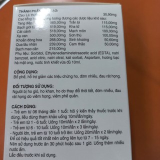 Siro ho Samkid Cough dạng gói