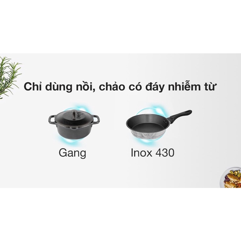 Bếp điện từ Kangaroo KG18IH1 và KG18IH2-trưng bày-Công suất vùng nấu:2000W Điện áp:220-240V~50/60HzKích thước vùng nấu:l