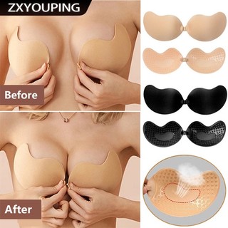 ZXYOUPING Mango Miếng Dán Ngực Silicon Tự Dính Có Thể Tái Sử Dụng Thoáng Khí Vô Hình Quây Áo Ngực Tự Dính Miếng Dán Núm Vú Nữ Có