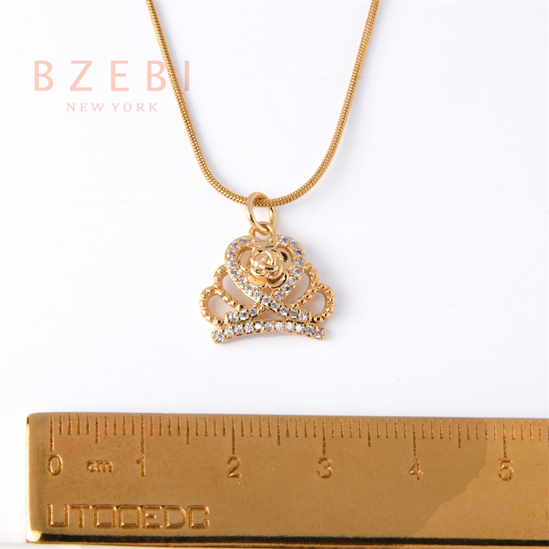 Vòng cổ Mạ Vàng 18K Mặt Hình Vương Miện Thời Trang 421n