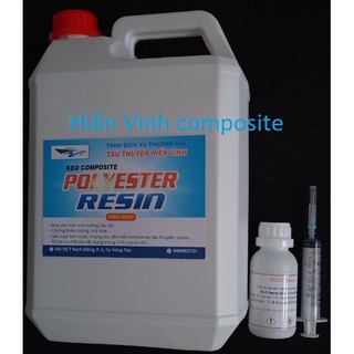 Keo composite - 5 kg + 50 cc xúc tác + 1 xi lanh pha keo