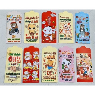 Combo 10 sấp bao lì xì (100 cái)