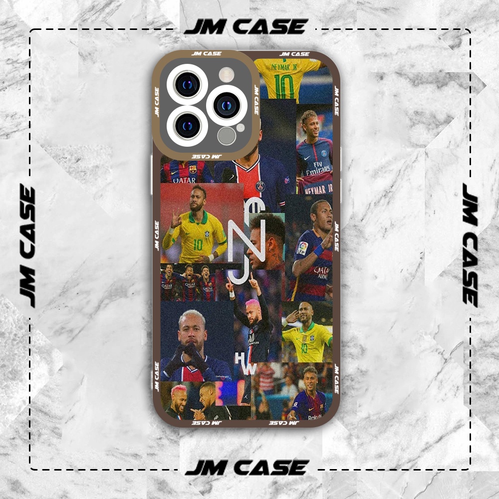 Ốp lưng iphone samsung xiaomi oppo cạnh vuông JMCase PSG Football Club Neymar JR Collage