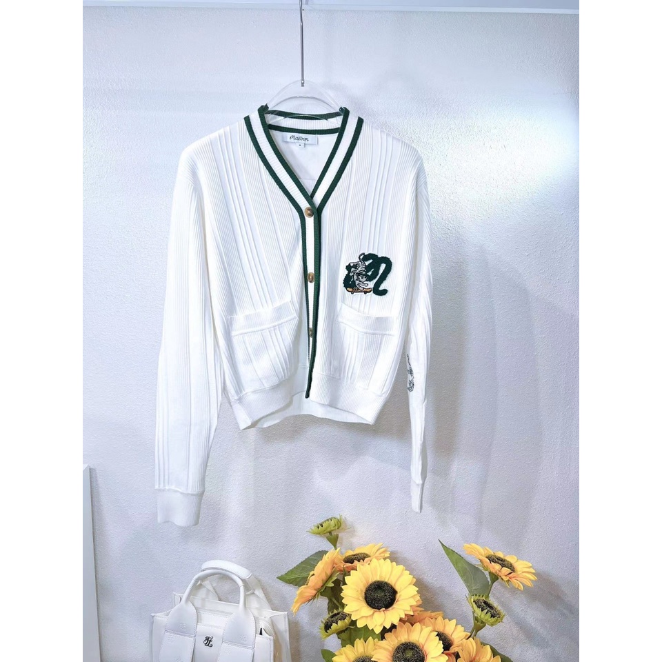 Áo khoác len cardigan tay dài chơi golf MALBON Áo len mềm mịn , giữ ấm hàng cao cấp Hàn Quốc - HC GOLF