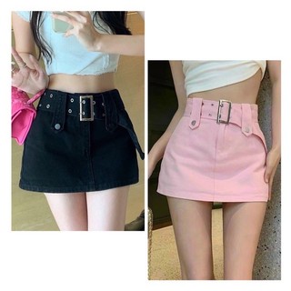 Chân váy chữ A kaki tặng kèm thắt lưng, chân váy kaki kèm nịt hottrenddingshop