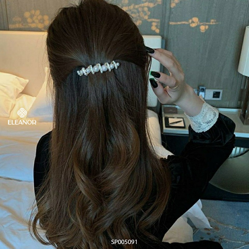 Kẹp tóc nữ Eleanor Accessories đính ngọc nhân tạo xinh xắn phụ kiện tóc thanh lịch