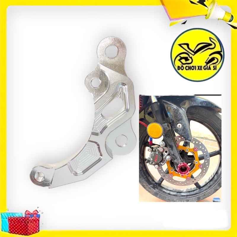 Pát trước Ex 150/155 Size 260/267mm xài heo Nissin, Fando, Adelin 2 piston đối xứng