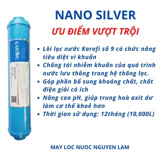 Lõi Lọc Nước KAROFI Số 9- NANO SILVER (NP)