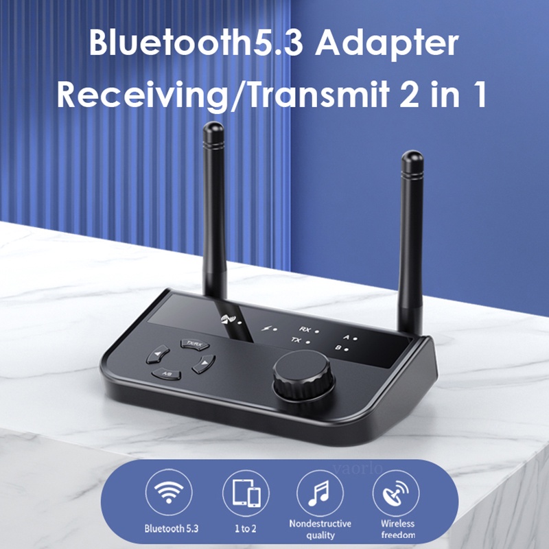 Thiết Bị Truyền Nhận Tín Hiệu Âm Thanh bluetooth 5.3 3.5mm aux 2 rca 2 Trong 1 Chuyên Dụng Cho Xe Hơi / tv / pc