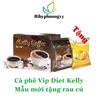 Cà phê giảm cân Kelly coffee detox Diet Vip mới chính hãng
